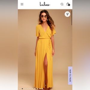 Lulus Wrap Maxi Dress